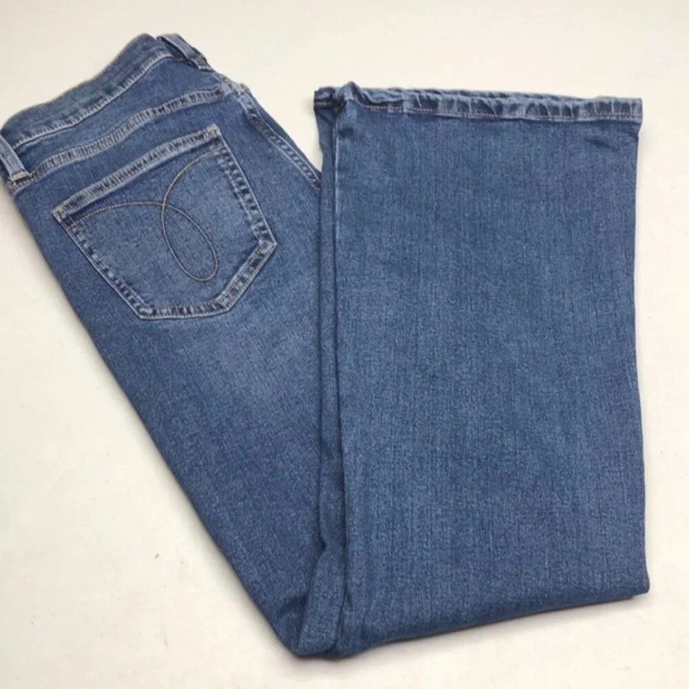 LIKE NEW CALVIN KLEIN VINTAGE HIGH-RISE FLARE JEANS 8/29x28 ⭐️